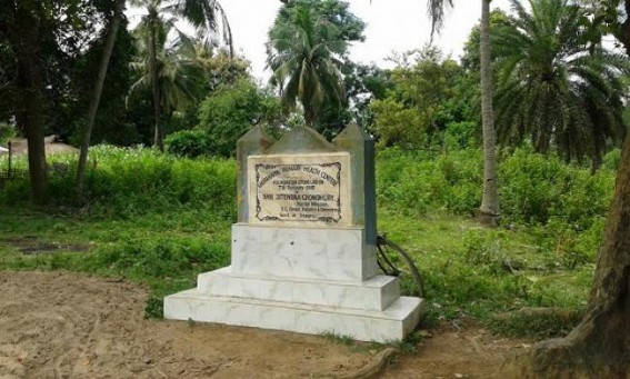Gomati District : Foundation stone laid: no construction